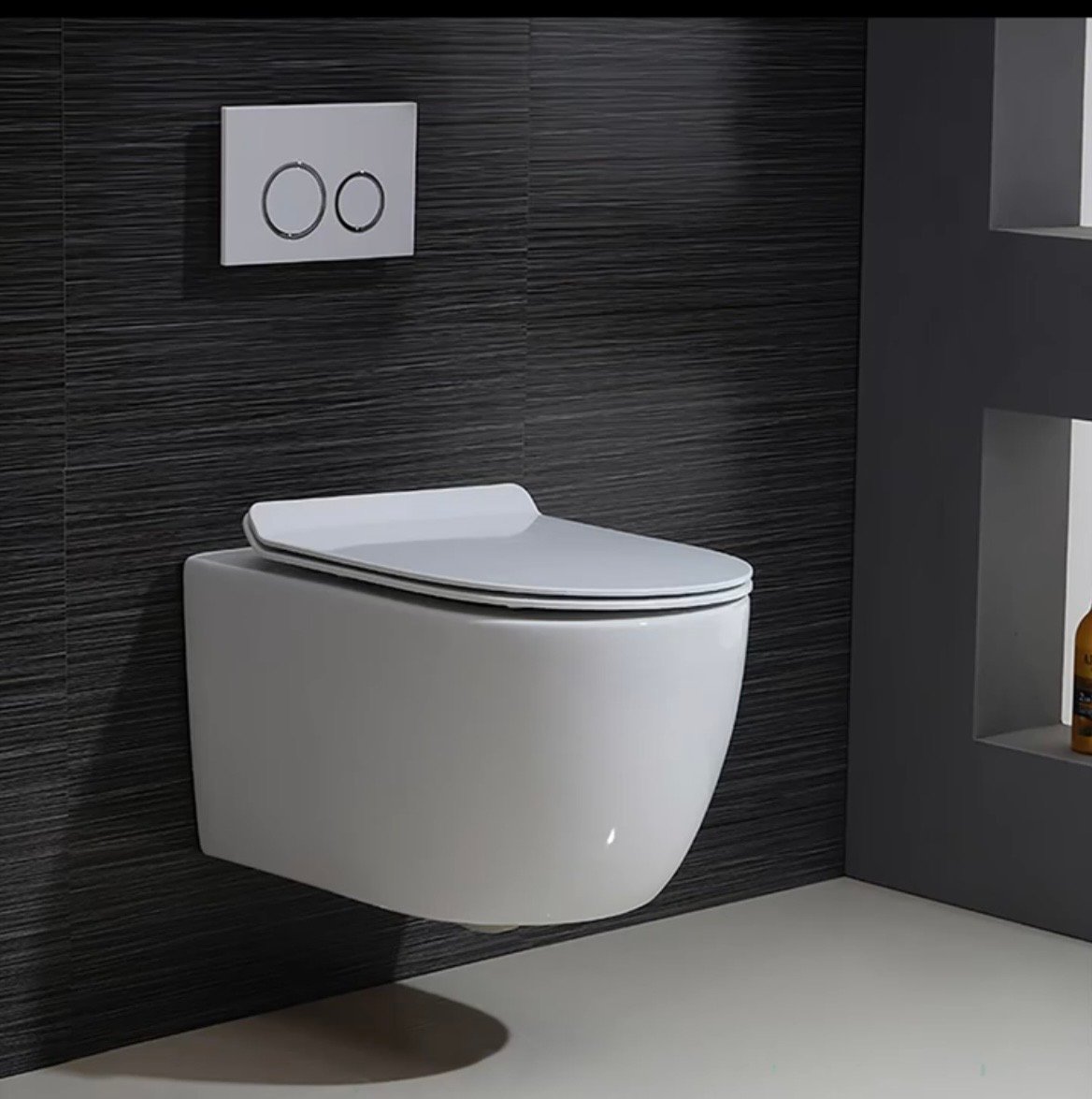 Elegant Concealed Toilet-White