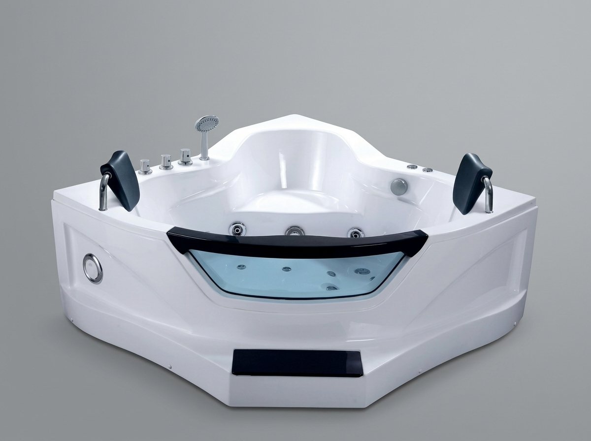 Luxury Acrylic Corner Jacuzzi Bathtub